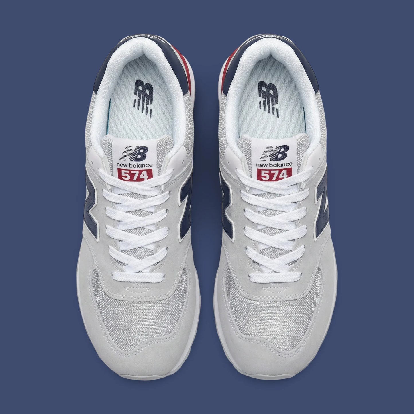 Light Grey Navy Blue